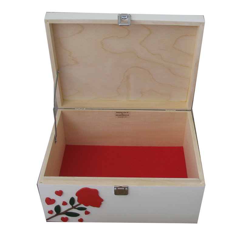 Keepsake Boxes For Couples Roses And Hearts T For Valentines Day