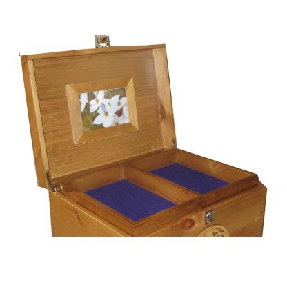 XL Rustic Pine Keepsake Boxes with Frame