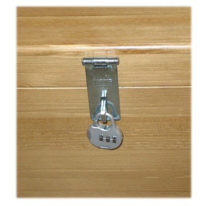 Silver tone Hasp & staple/combination padlock