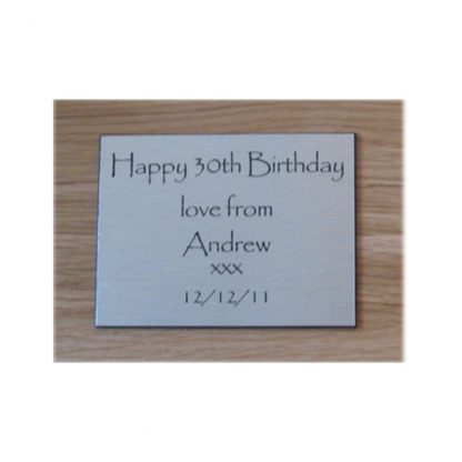 Engraved Message Plate