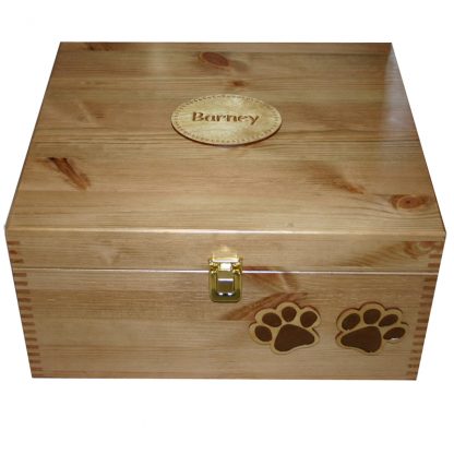 Large Size 35x30x18cm Read Wood Pet Memory Boxes