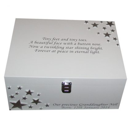 Bereavement Memory Box with Poem on the lid