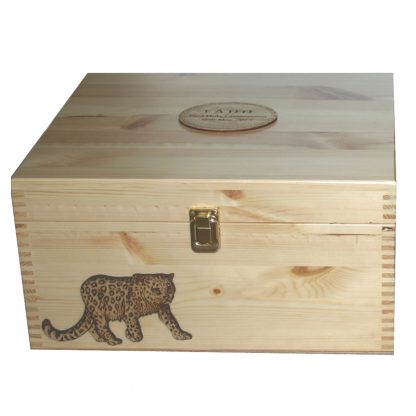 Keepsake or Memory Box with Leopard
