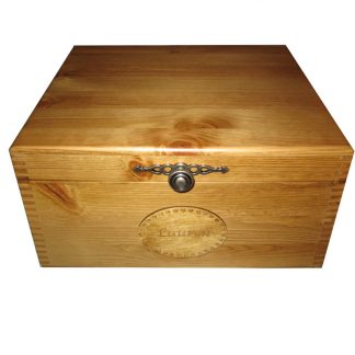 Plain Large Wooden Keepsake Storage Box Personalised Celtic Plaque
