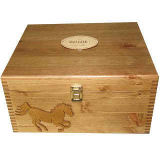 Personalised Wooden Gift Memory Boxfor a Horse Lover