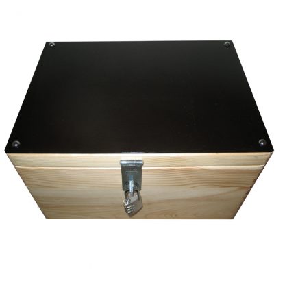 Lockable Student Storage Boxes with black acrylic