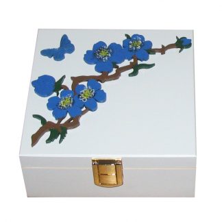 Small Keepsake Box Personalised Decorative Flowers