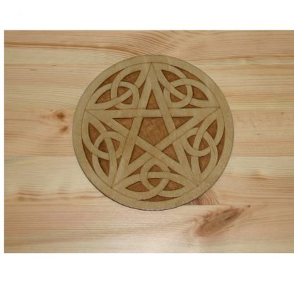 XL Personalised Wood Celtic Memory Storage Box for Keepsakes -Pentagram