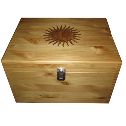 Decorative Sun Extra Large Keepsake Box Wooden Personalised Boxes