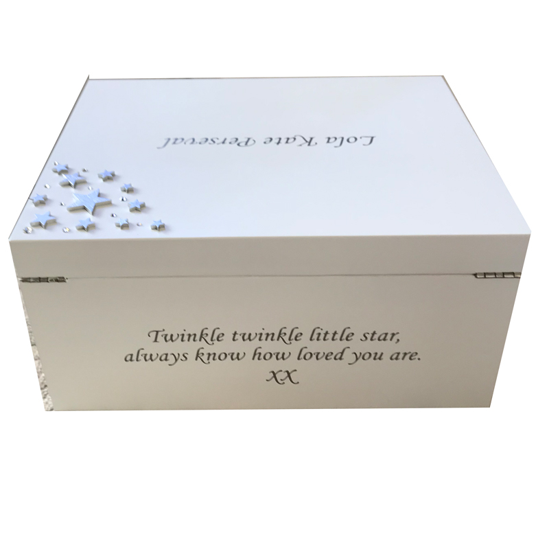 Personalised Baby Memory Box Gift Twinkle Twinkle