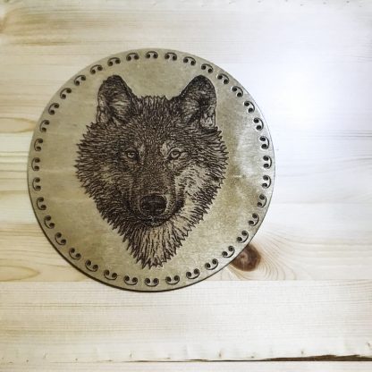 Memory Keepsake Boxes Decorated Wolf - Personalised Wooden Large or XL