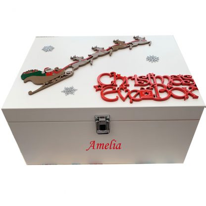 Christmas Eve Box - Large Personalised Wooden Box
